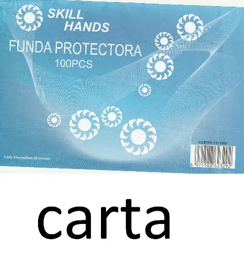 FUNDAS TRANSPARENTES CARTA 50 micras