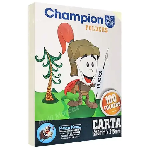 Folder Amarillo Carta 200gr. CHAMPION