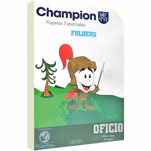 Folder Amarillo Oficio 200gr. CHAMPION