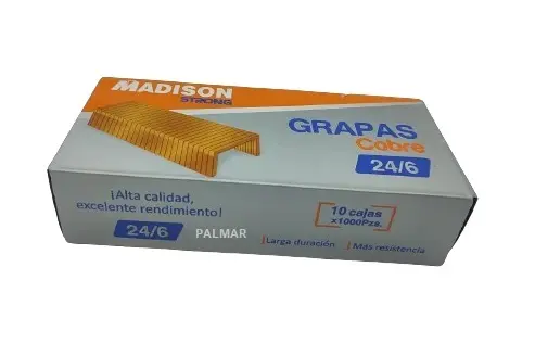 Grapas de cobre 24/6 MADISON 