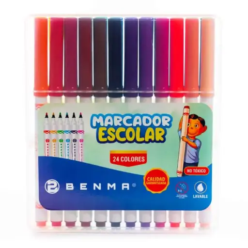 Marcador Rígido x24col Benma